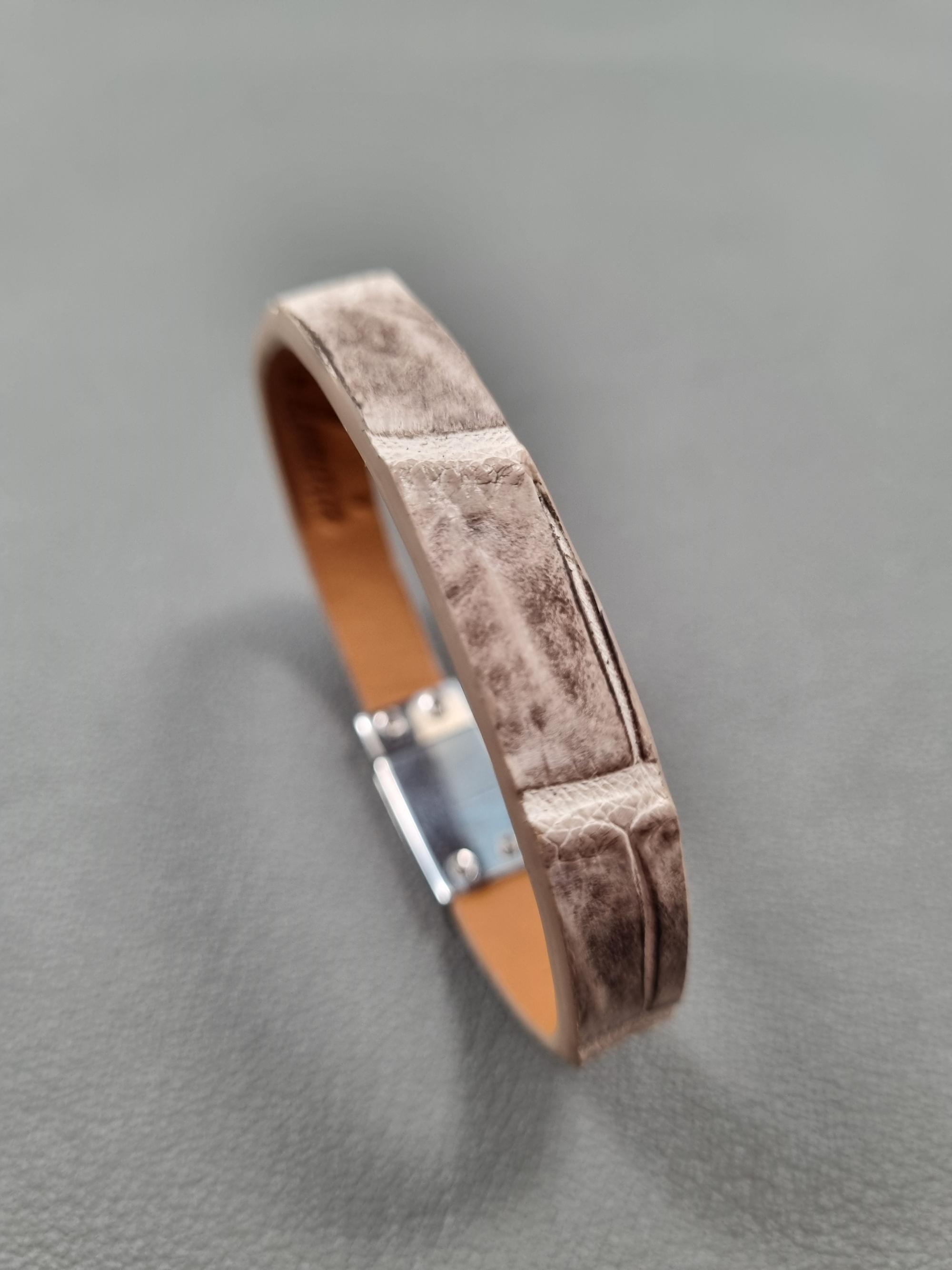 Himalayan Crocodile Magnet Bracelet — Crocodile leather bracelets